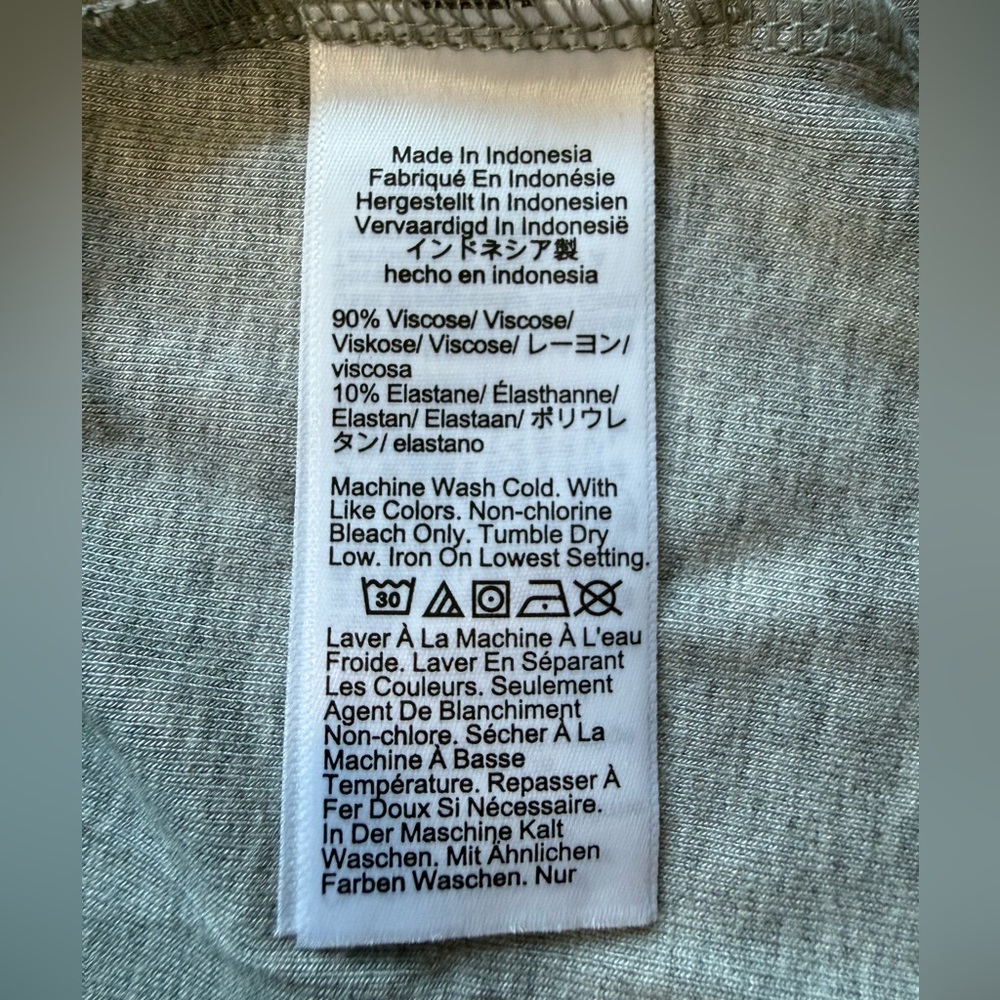 NWT J. Crew Refined Rib Elbow-Sleeve T-Shirt Heather Gray Silver Size S C1023 - Picture 11 of 15